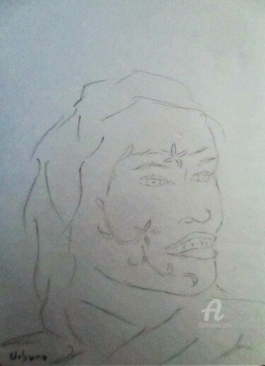 Drawing titled "Mahoraise" by Roberto Urbano, Original Artwork, Pencil