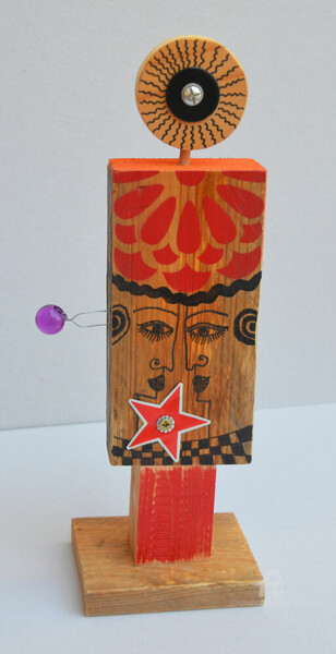 Sculpture intitulée "Amour" par Valérie Depadova, Œuvre d'art originale, Bois