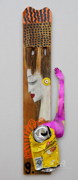 Sculpture intitulée "Pensées" par Valérie Depadova, Œuvre d'art originale, Bois