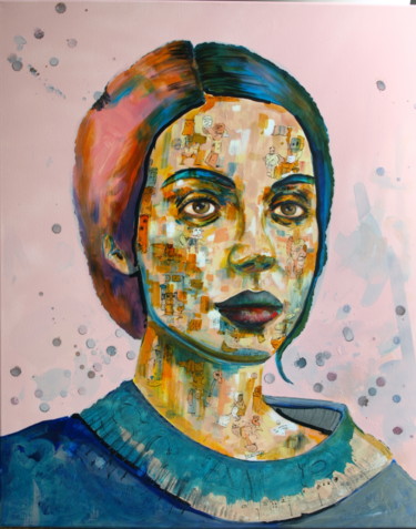 Peinture intitulée "Rose bonbon" par Pascal Fairier, Œuvre d'art originale, Acrylique