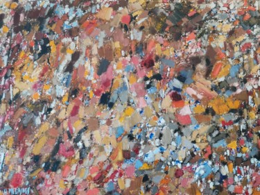 Peinture intitulée "E102" par Herve Megaides, Œuvre d'art originale, Huile