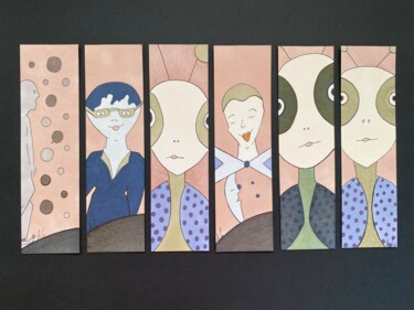 Desenho intitulada "Houp’s" por Sophie Agogué, Obras de arte originais, Marcador