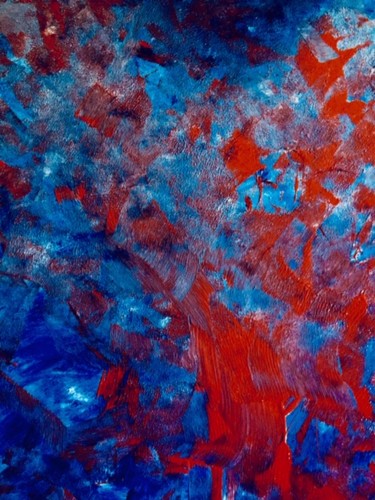 绘画 标题为“red in flows” 由Greg Powell, 原创艺术品, 搪瓷