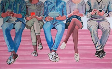 绘画 标题为“Conversation” 由Alexandra Djokic, 原创艺术品, 丙烯