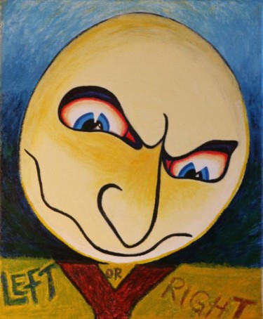 Peinture intitulée "l'indécision astral" par Anne-Marie Gratton, Œuvre d'art originale