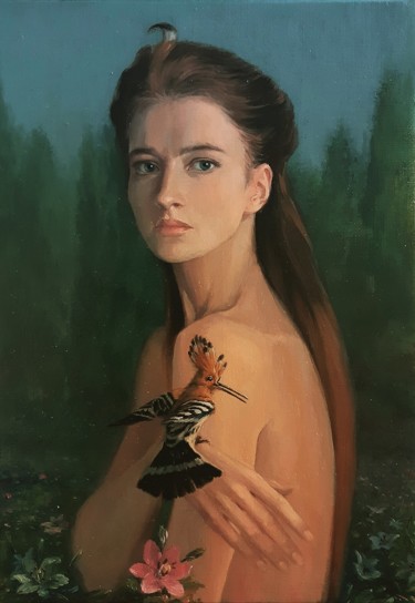 Malerei mit dem Titel "Echo de la Forêt" von Igor Stepanov, Original-Kunstwerk, Öl