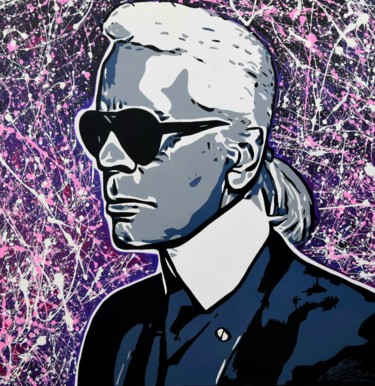 Ζωγραφική με τίτλο "KARL" από Myriam Bellanger, Αυθεντικά έργα τέχνης, Ακρυλικό