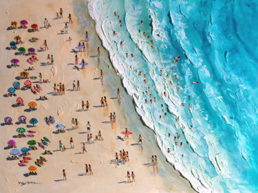 绘画 标题为“Beach waves4” 由Vishalandra Dakur, 原创艺术品, 油