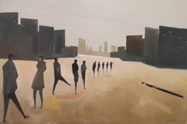 绘画 标题为“Feel my body touch…” 由Mariusz Makula, 原创艺术品, 油
