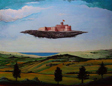 绘画 标题为“faccio castelli in…” 由Vincenzo Squillacioti, 原创艺术品, 彩画