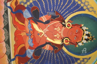 ",,Buddha''" başlıklı Tablo Iryna Tyschenko tarafından, Orijinal sanat, Akrilik Metal üzerine monte edilmiş