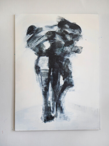 Peinture intitulée "Untitled 5 (Cleavag…" par Cynthia Gregorova, Œuvre d'art originale, Huile Monté sur Châssis en bois