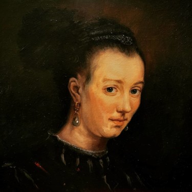 Peinture intitulée "Copie d'un portrait…" par Igor Stepanov, Œuvre d'art originale, Huile