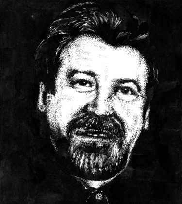 图画 标题为“Vladimir K. / Влади…” 由Владимир Абаимов, 原创艺术品, 墨
