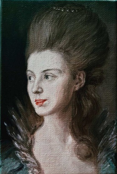 Peinture intitulée "copie du portrait" par Igor Stepanov, Œuvre d'art originale, Huile