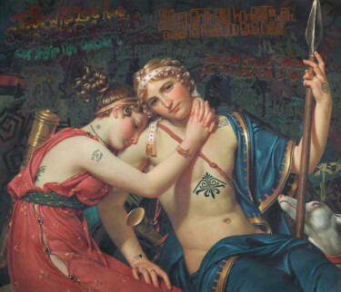 A woman should soften but not weaken a man Pintura titulada "A woman should soft…" por Wilhem Von Kalisz, Obra de arte original, Pintura Digital