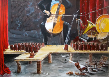绘画 标题为“THE LAST CONCERT” 由Lazaro Hurtado, 原创艺术品, 丙烯