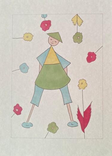 图画 标题为“Mlle Adèle” 由Sophie Agogué, 原创艺术品, 标记