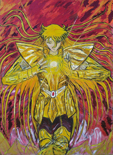绘画 标题为“Shaka of Virgo” 由João Miranda, 原创艺术品, 油