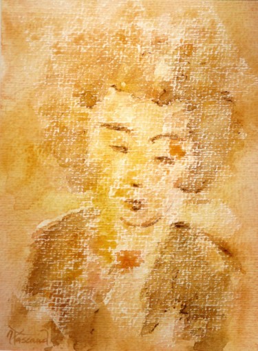 Aquarelle 8 Peinture intitulée "Aquarelle 8" par Jacqueline Pascaud, Œuvre d'art originale, Aquarelle Monté sur Autre panneau rigide
