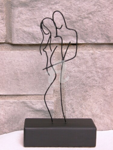 Skulptur mit dem Titel "Le couple" von Richard Paquette, Original-Kunstwerk, Metalle