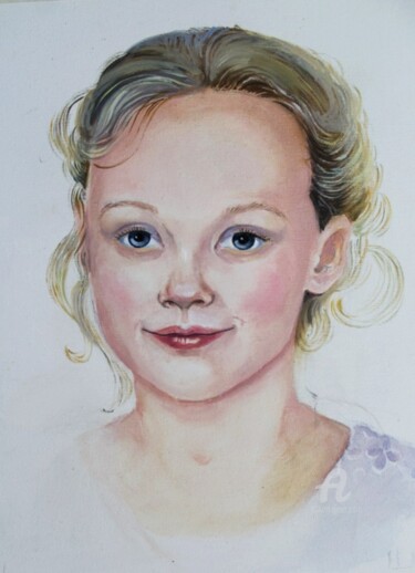 「Portrait to order」というタイトルの絵画 Iryna Tyschenkoによって, オリジナルのアートワーク, オイル ウッドストレッチャーフレームにマウント