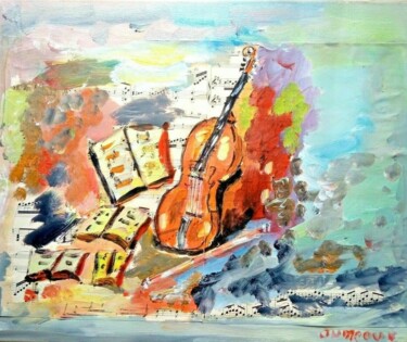 绘画 标题为“LE VIOLON INSTANT M…” 由Jean Pierre Jumeaux, 原创艺术品, 油