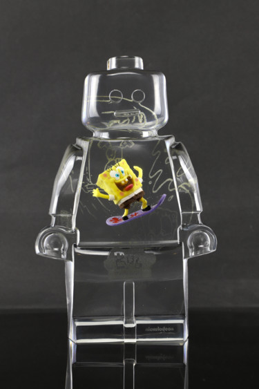 ROBOCLUSION BOB l'éponge Sculpture titled "ROBOCLUSION BOB l'é…" by Vincent Sabatier (VerSus), Original Artwork, Resin