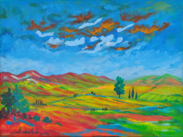 Peinture intitulée "Cover me in good ti…" par Zelie Alice, Œuvre d'art originale, Acrylique