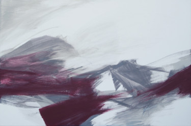 Dessin intitulée "Burgundy 3" par Ln Le Cheviller, Œuvre d'art originale, Acrylique