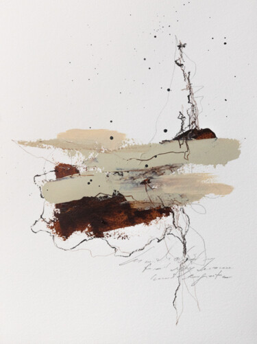 Painting titled "Réflexion" by Chantal Proulx, Original Artwork, Acrylic