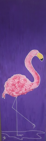 Peinture intitulée "Rose" par Sylvaine Forestier, Œuvre d'art originale, Acrylique