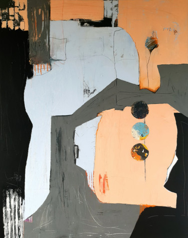 Chasing the dream Malerei mit dem Titel "Chasing the dream" von Iulia Paun, Original-Kunstwerk, Acryl Auf Keilrahmen aus Holz montiert