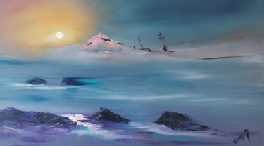 Peinture intitulée "The Island" par Pascal Jung, Œuvre d'art originale, Huile