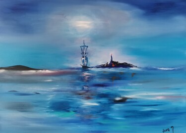 Peinture intitulée "Time" par Pascal Jung, Œuvre d'art originale, Huile