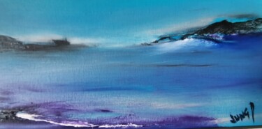 Peinture intitulée "La barque délaissée" par Pascal Jung, Œuvre d'art originale, Huile