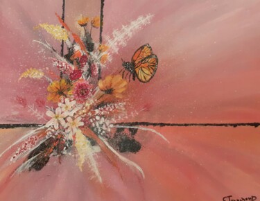 Painting titled "Printemps" by Suzanne Trenchant, Original Artwork, Acrylic