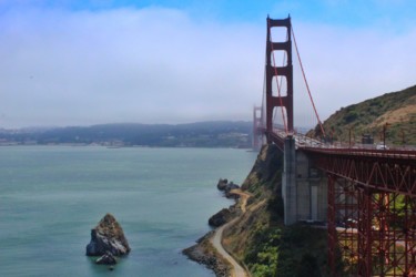 Photography titled "Golden gate bridge,…" by Corentin Thauvin, Original Artwork, Digital Photography