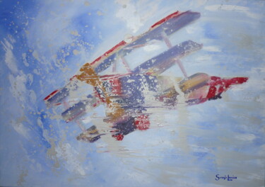 Peinture intitulée "Dreidecker" par Karin Sternberg, Œuvre d'art originale, Huile