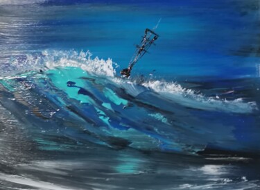 Peinture intitulée "Jour de tempête" par Pascal Jung, Œuvre d'art originale, Huile