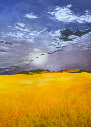 Peinture intitulée "Canicule" par Patrick Egger, Œuvre d'art originale, Acrylique Monté sur Châssis en bois