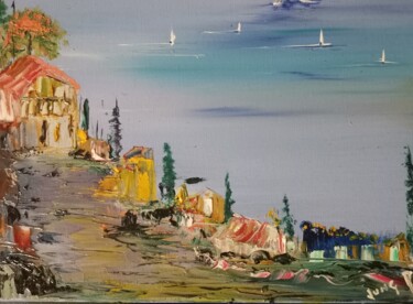 Peinture intitulée "Pnl#34" par Pascal Jung, Œuvre d'art originale, Huile