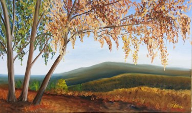 제목이 "Herbst Landschaft"인 미술작품 Olga Hanns (O. Hanns)로, 원작, 기름