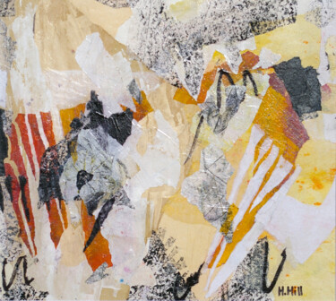 Collages titled "Plein soleil" by Helen Hill, Original Artwork, Collages