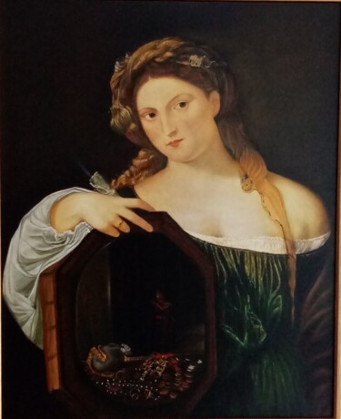 Peinture intitulée "Copie d'art Titien" par Fred Haute, Œuvre d'art originale, Huile
