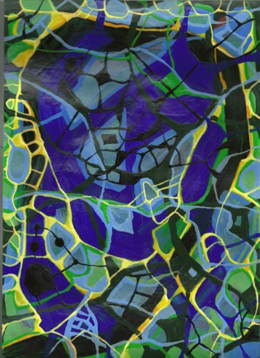 Painting titled "Infernalis" by Aleksandr Glukhov, Original Artwork, Acrylic