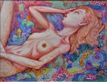 Drawing titled "Restless" by Edwin Loftus, Original Artwork, Pencil Mounted on Other rigid panel