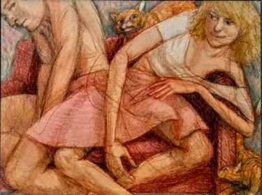 Now it's My Turn Dessin intitulée "Now it's My Turn" par Edwin Loftus, Œuvre d'art originale, Crayon Monté sur Autre panneau rigide