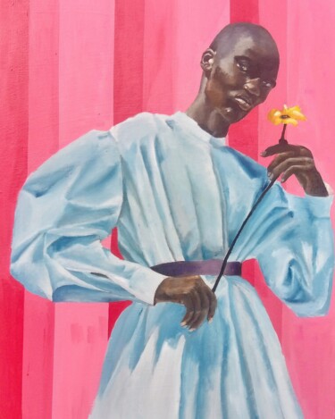 绘画 标题为“Aladura with sun fl…” 由Oluwaseyi Afeez Aregbede, 原创艺术品, 油