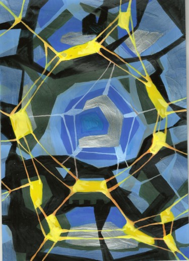 Painting titled "Perpetuum Mobile" by Aleksandr Glukhov, Original Artwork, Acrylic